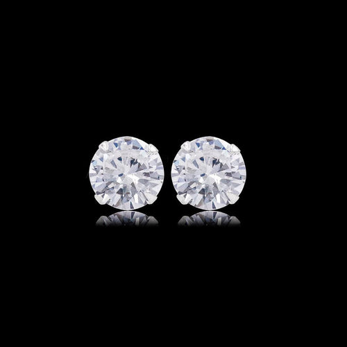 Elegant Diamond Zirconia Earrings