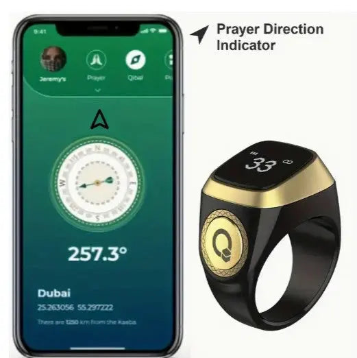 Smart Tasbih Counting Ring