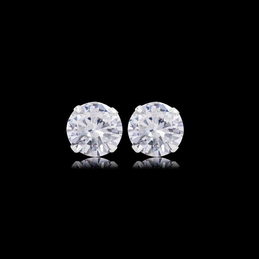 Elegant Diamond Zirconia Earrings