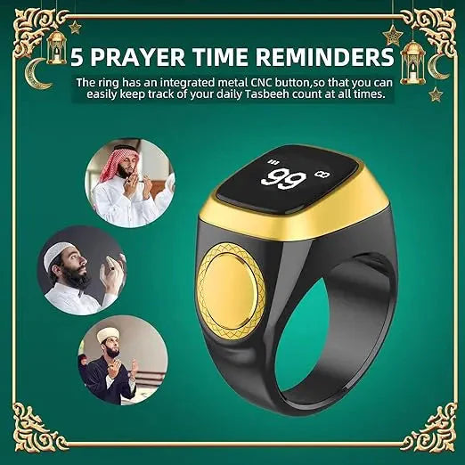 Smart Tasbih Counting Ring